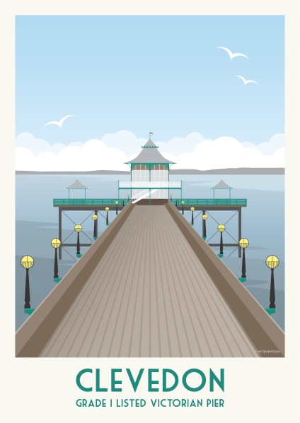 Clevedon Pier Poster